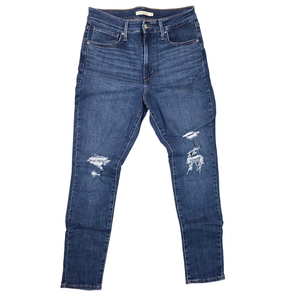 Levi's 721 High Rise Skinny Distressed Jeans Womens 31 GOOD Western Cowgirl